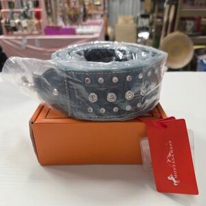 Montana West Turquoise Floral Embossed Rhinestone Purse Strap PST-1005TQ NEW